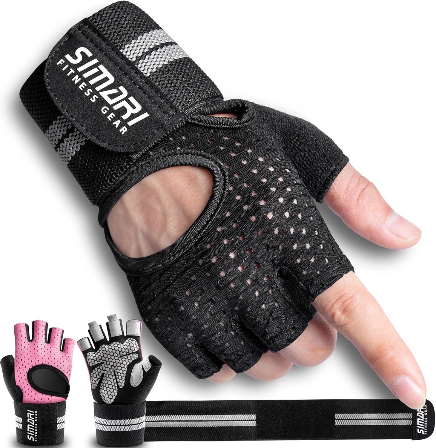 SIMARI Breathable Workout Gloves